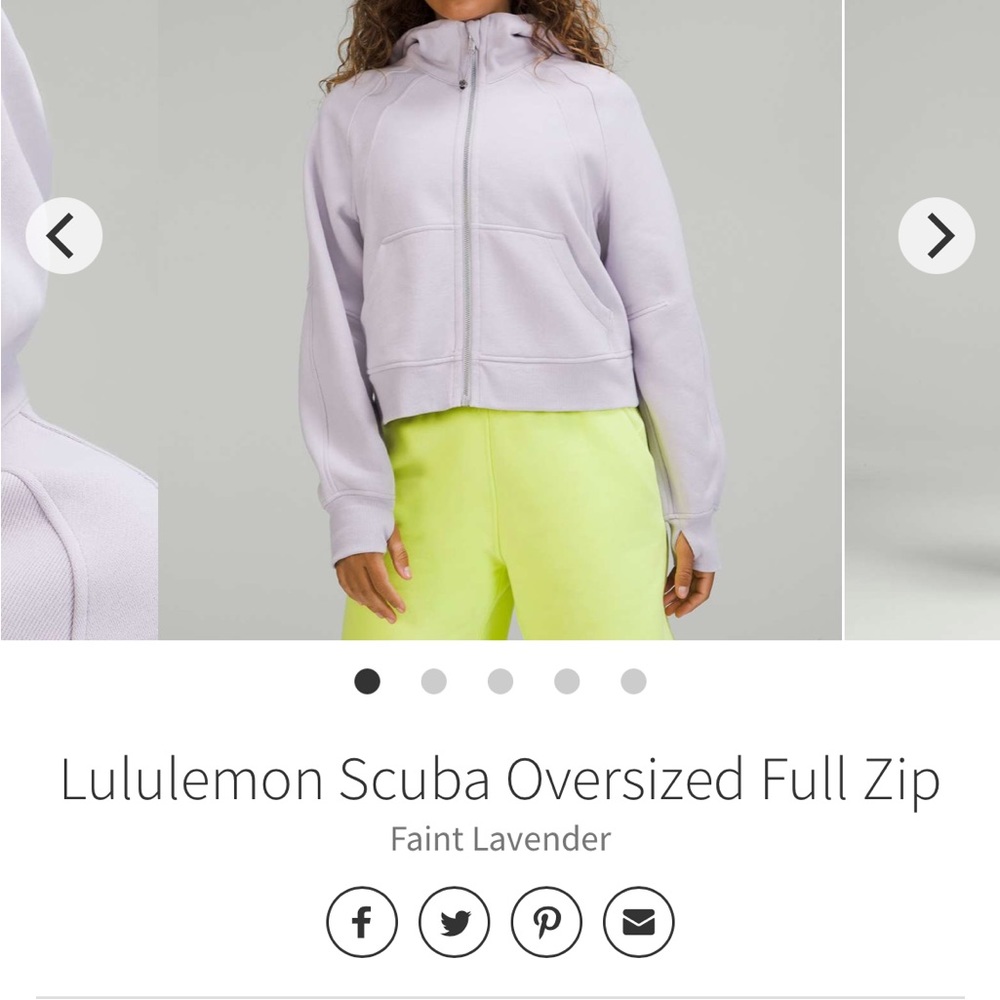 Lululemon oversized full zip